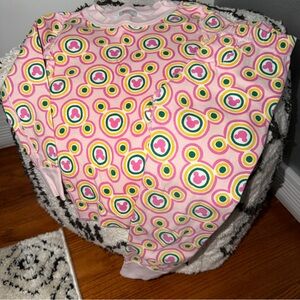 Disney x Hanna Andersson Organic Cotton Mickey Pajama Set Pink Size 3T Green